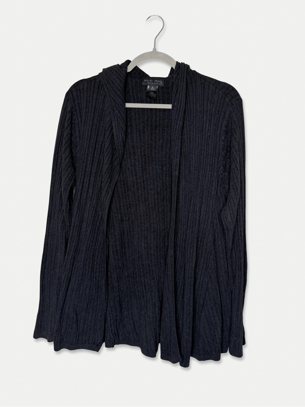Barefoot Dreams Cardigan XL Dark Gray Hooded GUC